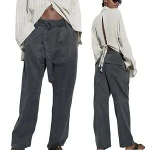 Zara Oversized Belted Trousers – Size XS